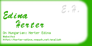 edina herter business card